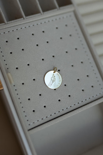 Pingente Nossa Senhora de Nazaré Dourado