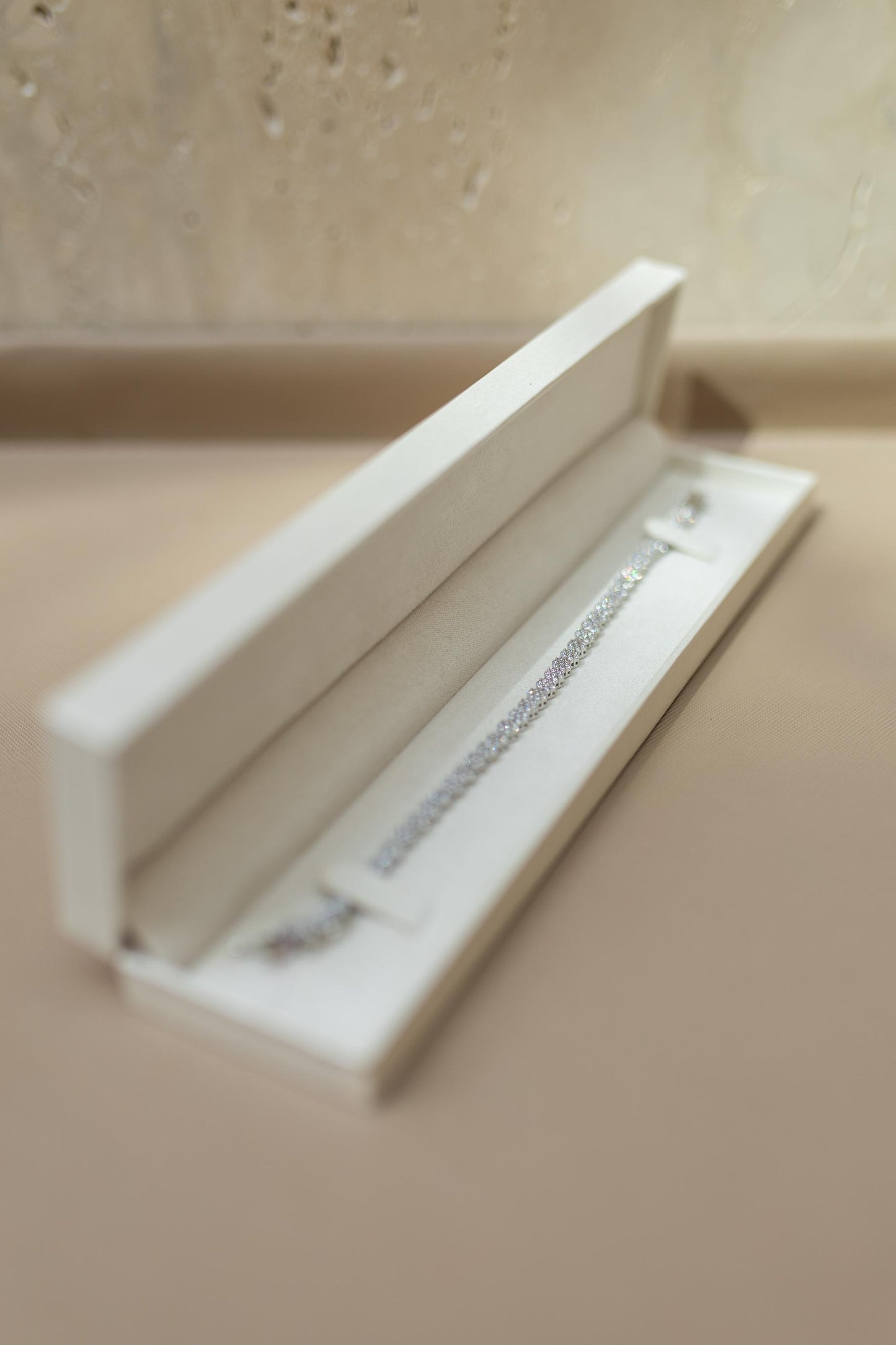 Pulseira Riviera Flores Ródio Branco