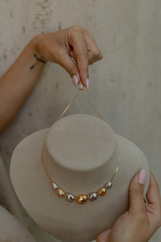 Colar Gravata Bold Mix de Banhos