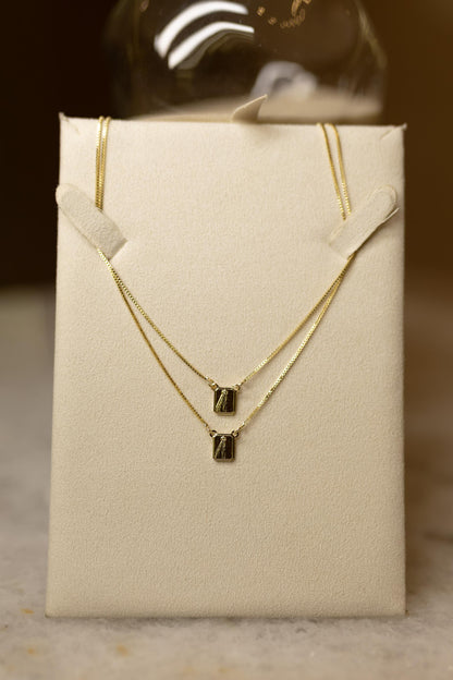 Colar Escapulário Nossa Senhora Aparecida Dourado