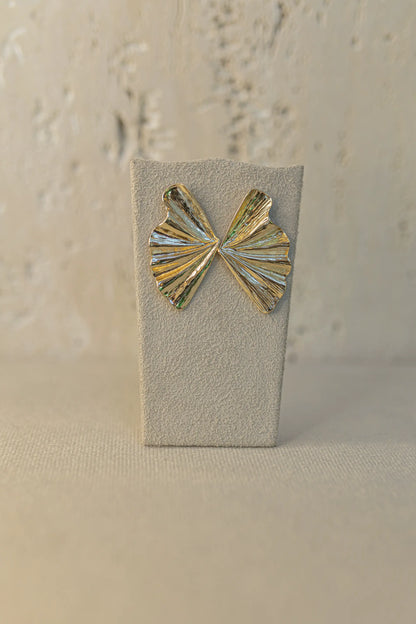 Brinco Maxi Textura Orgânico Dourado