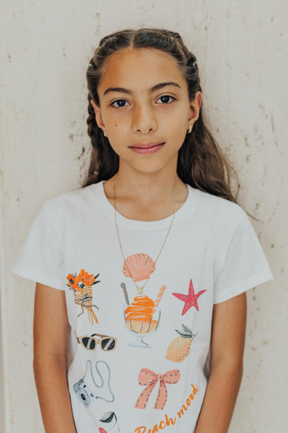 Colar Escapulário Infantil Clássico Dourado