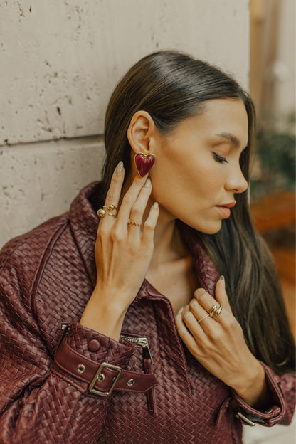 Anel Zig Zag Liso Dourado