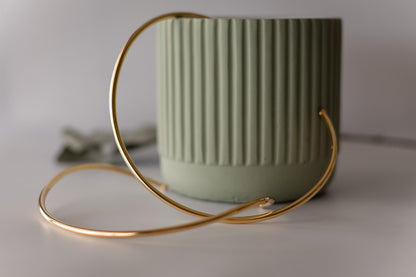 Choker Aro Tubo Liso Dourado