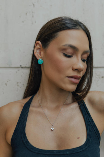 Colar Anjo Prata 925 Pérola Shell Ródio Branco