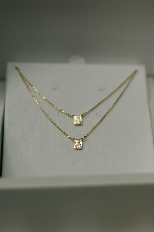 Colar Escapulário Dourado