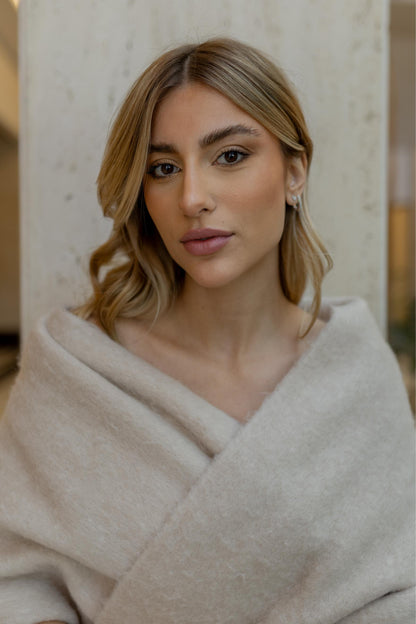 Brinco Argola Cravejada Ródio Branco