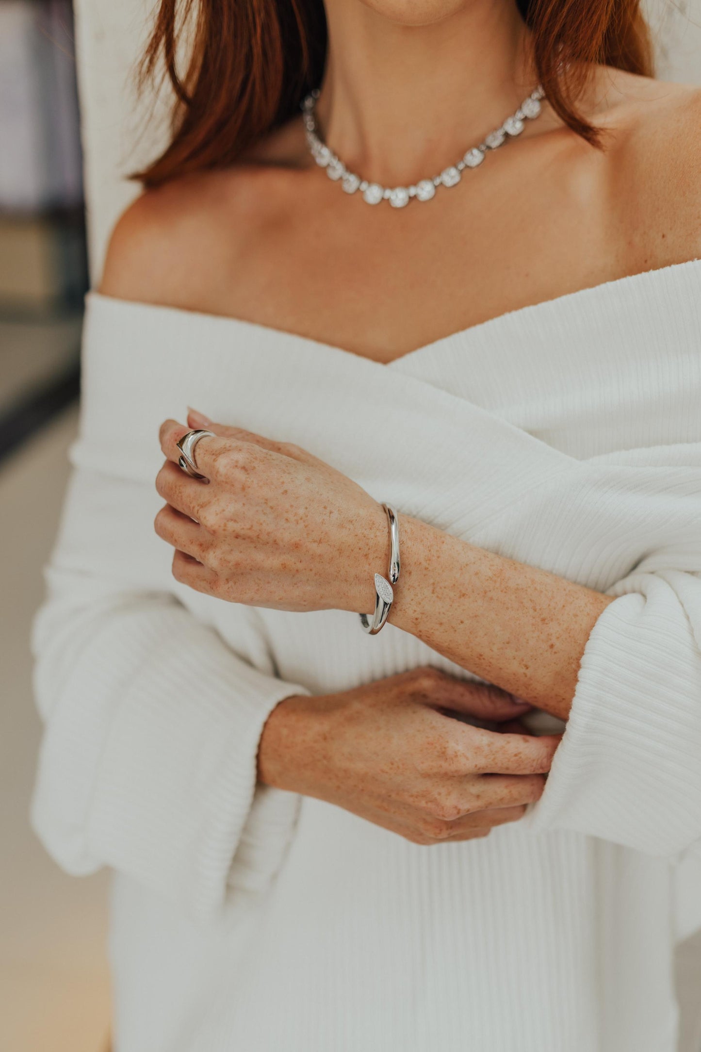 Colar Riviera Princesa Ródio Branco