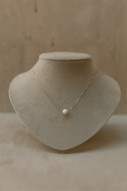 Colar Pérola Shell Dourado