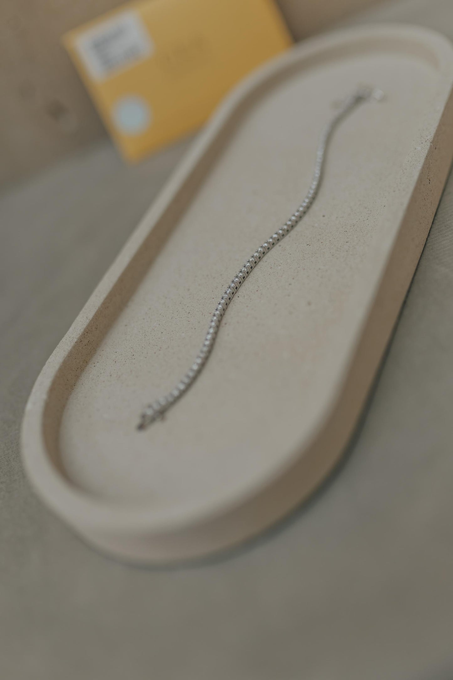 Pulseira Riviera 4 Garras Moissanite 2mm Prata 925 Ródio Branco