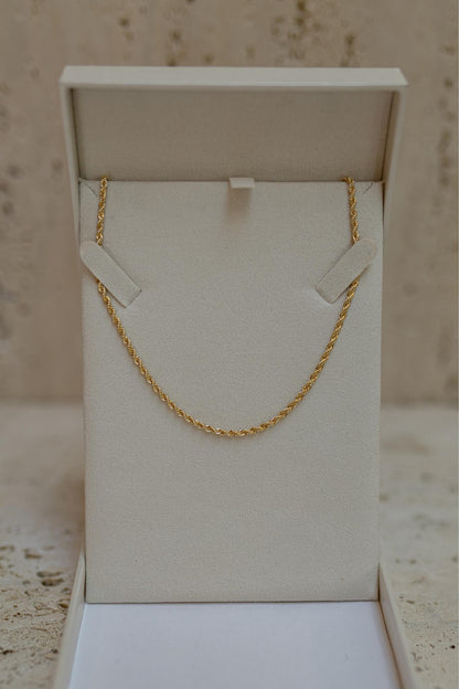 Colar Cordão Baiano 3mm Dourado