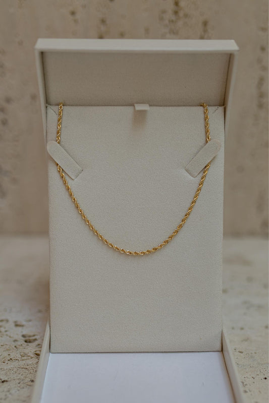 Colar Cordão Baiano 3mm Dourado