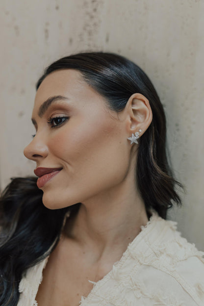 Brinco 5mm Ponto de Luz Prata 925