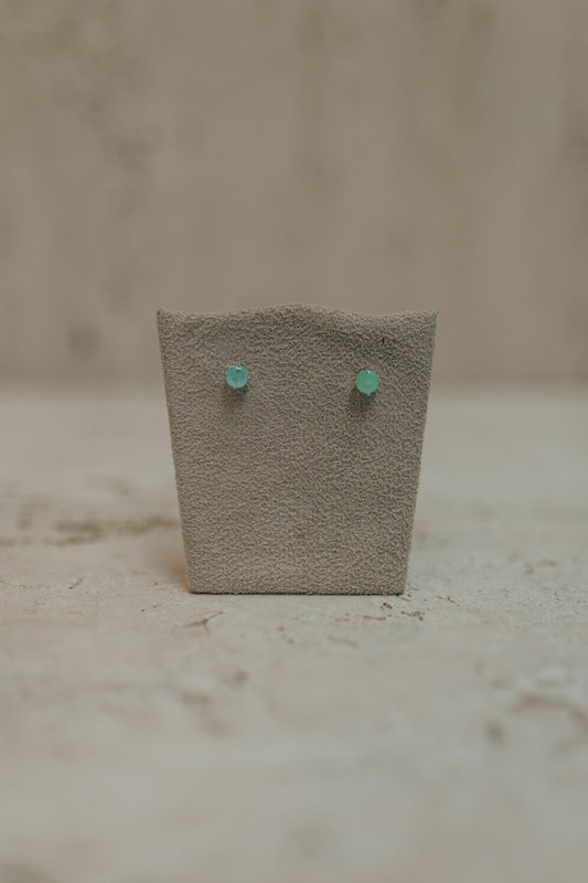 Brinco Ponto de Luz Esmeralda Colombiana Prata 925 Ródio Branco