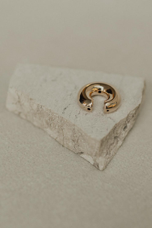 Piercing Fake Bold Liso Dourado