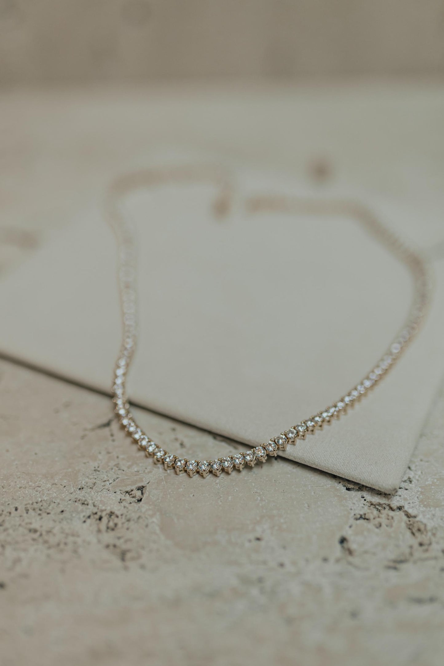 Colar Riviera 3mm 45cm Dourado