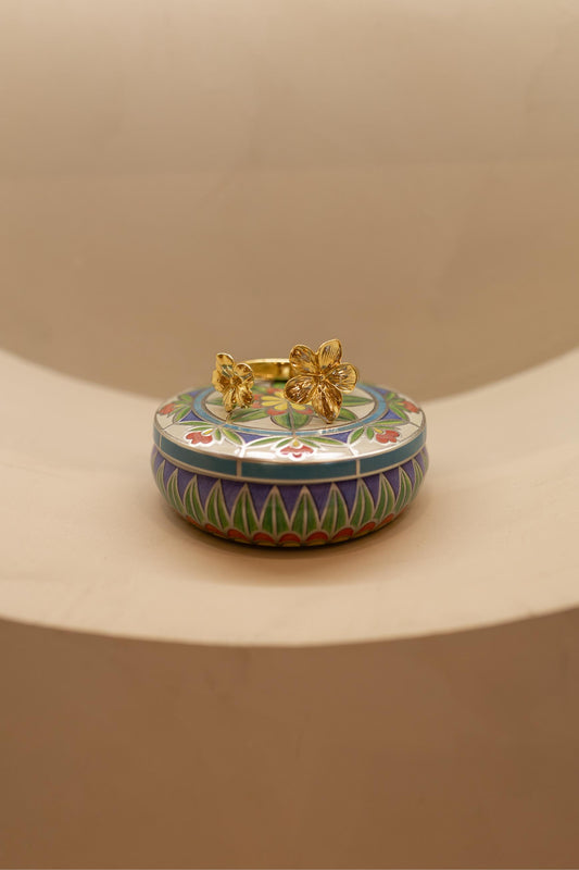 Bracelete Flor Dourado