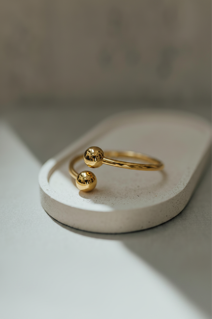 Bracelete de Esferas Dourado