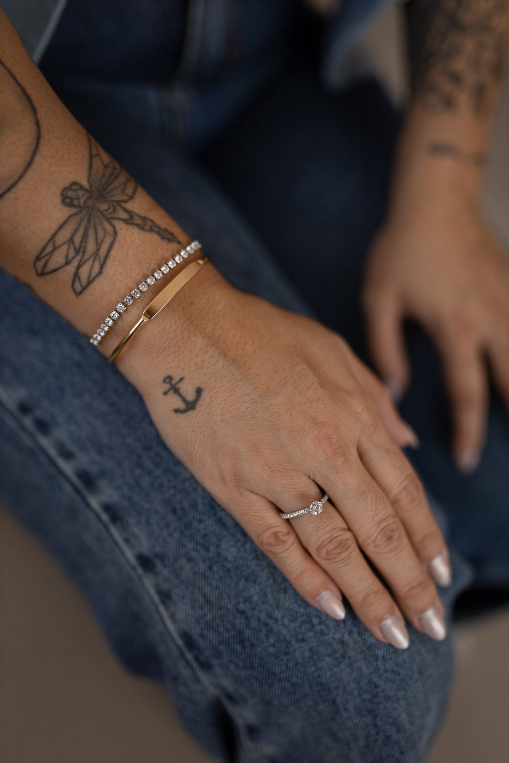 Bracelete Placa Liso Dourado