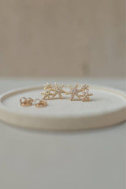 Brinco Ear Cuff Star Dourado