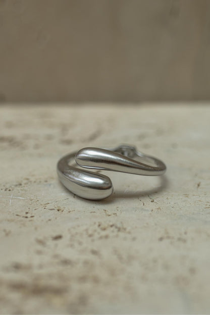 Bracelete Gota Fosco Ródio Branco