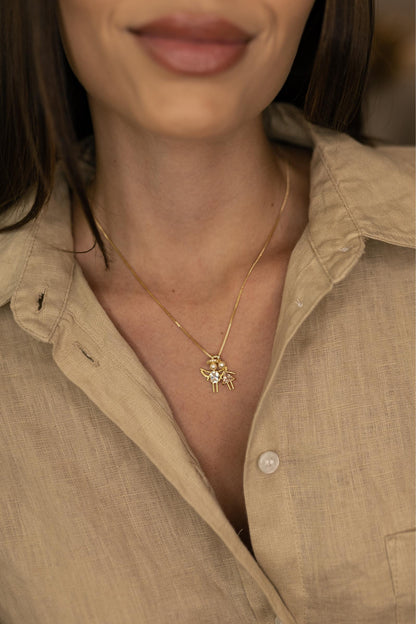 Colar Filhos com Pérolas Dourado