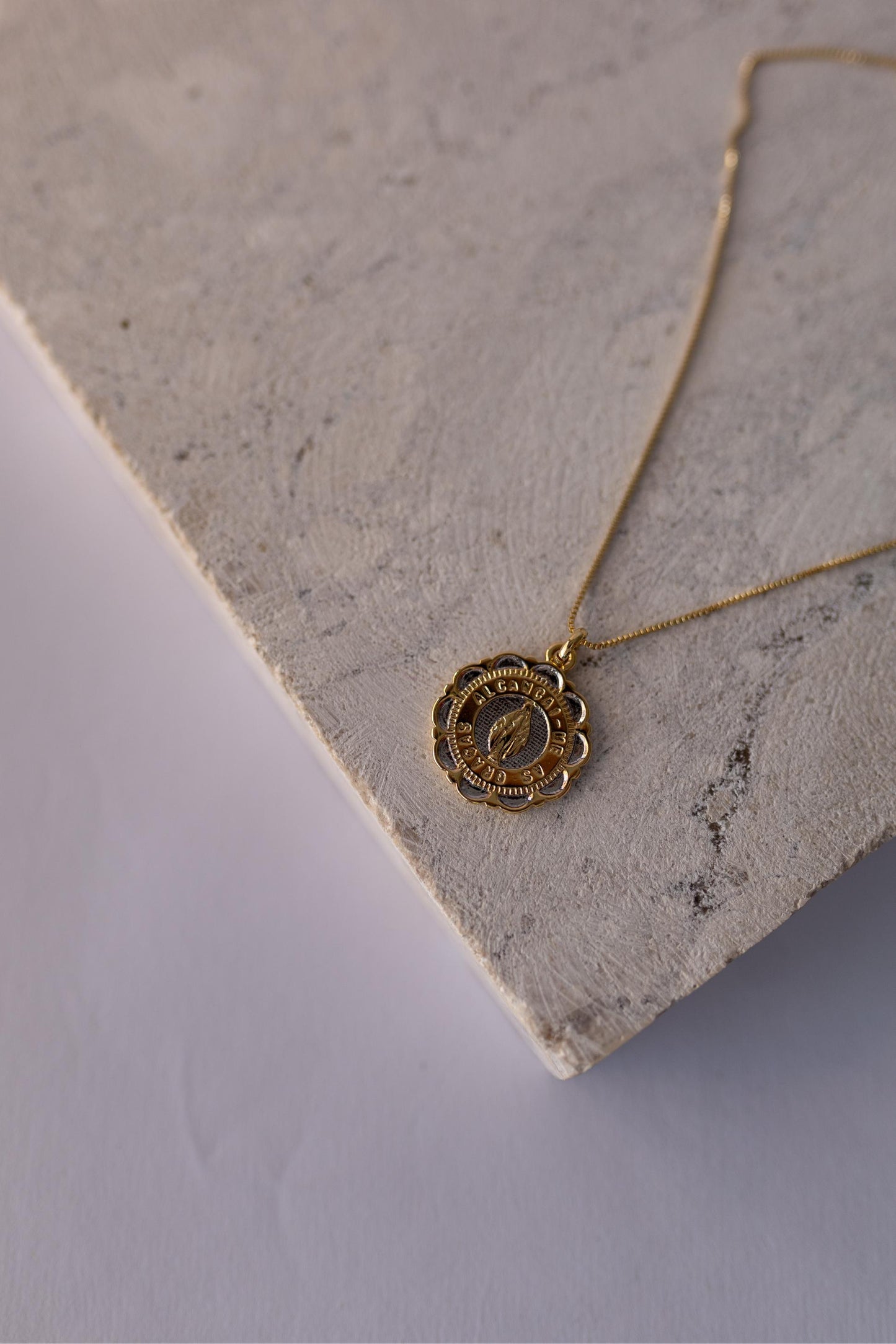 Colar Medalha Nossa Senhora das Graças Mix de Banhos