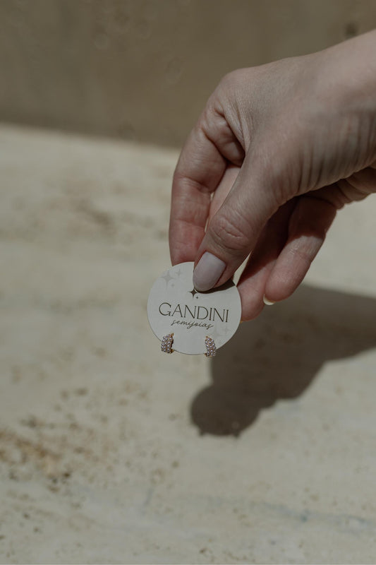 Brinco Mini Argola Micropérolas Dourado