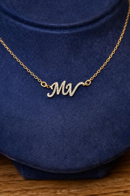 Colar Nome Personalizado 0,9mm Moissanite Prata 925