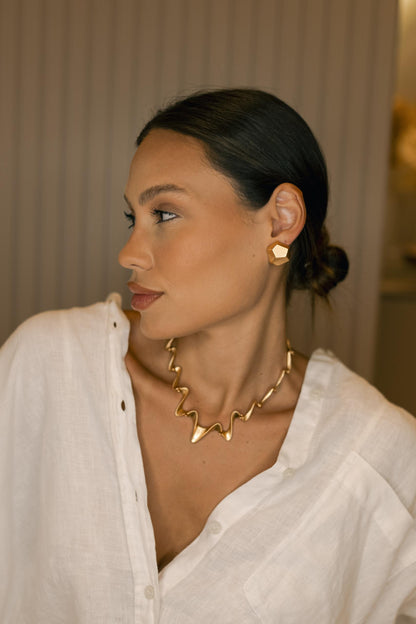 Brinco Fosco Dourado