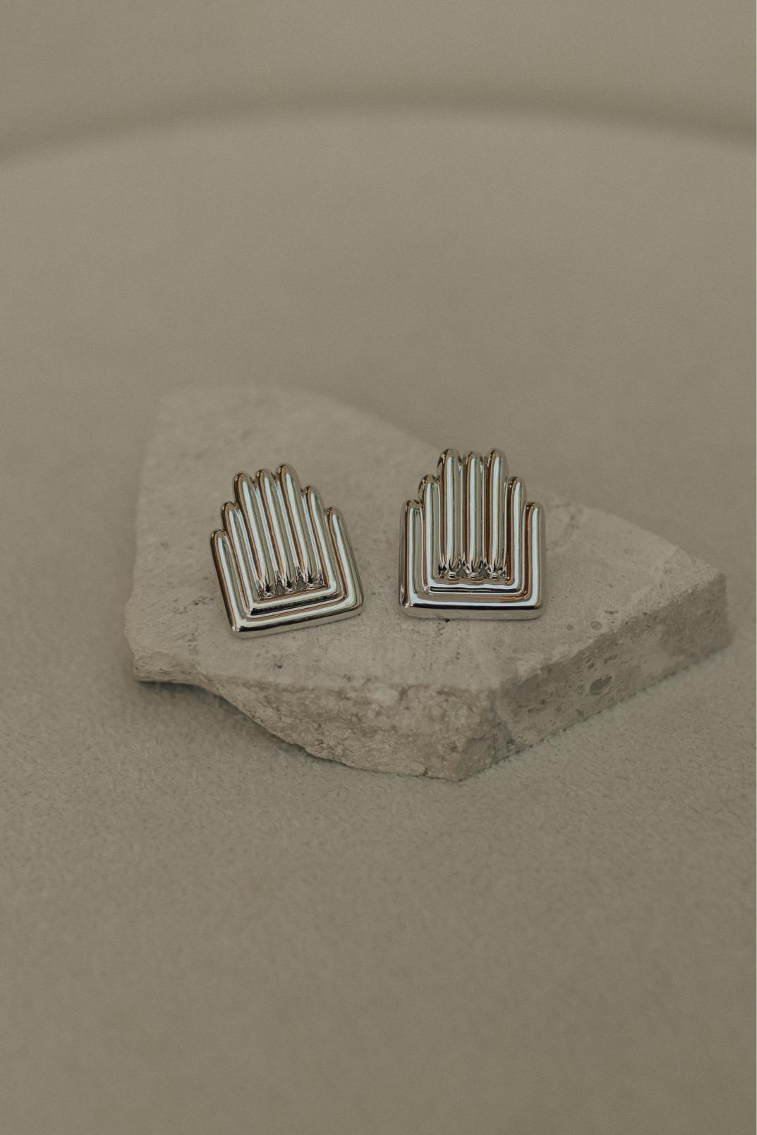 Brinco Design Ródio Branco