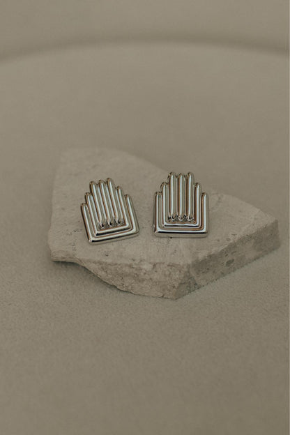 Brinco Design Ródio Branco