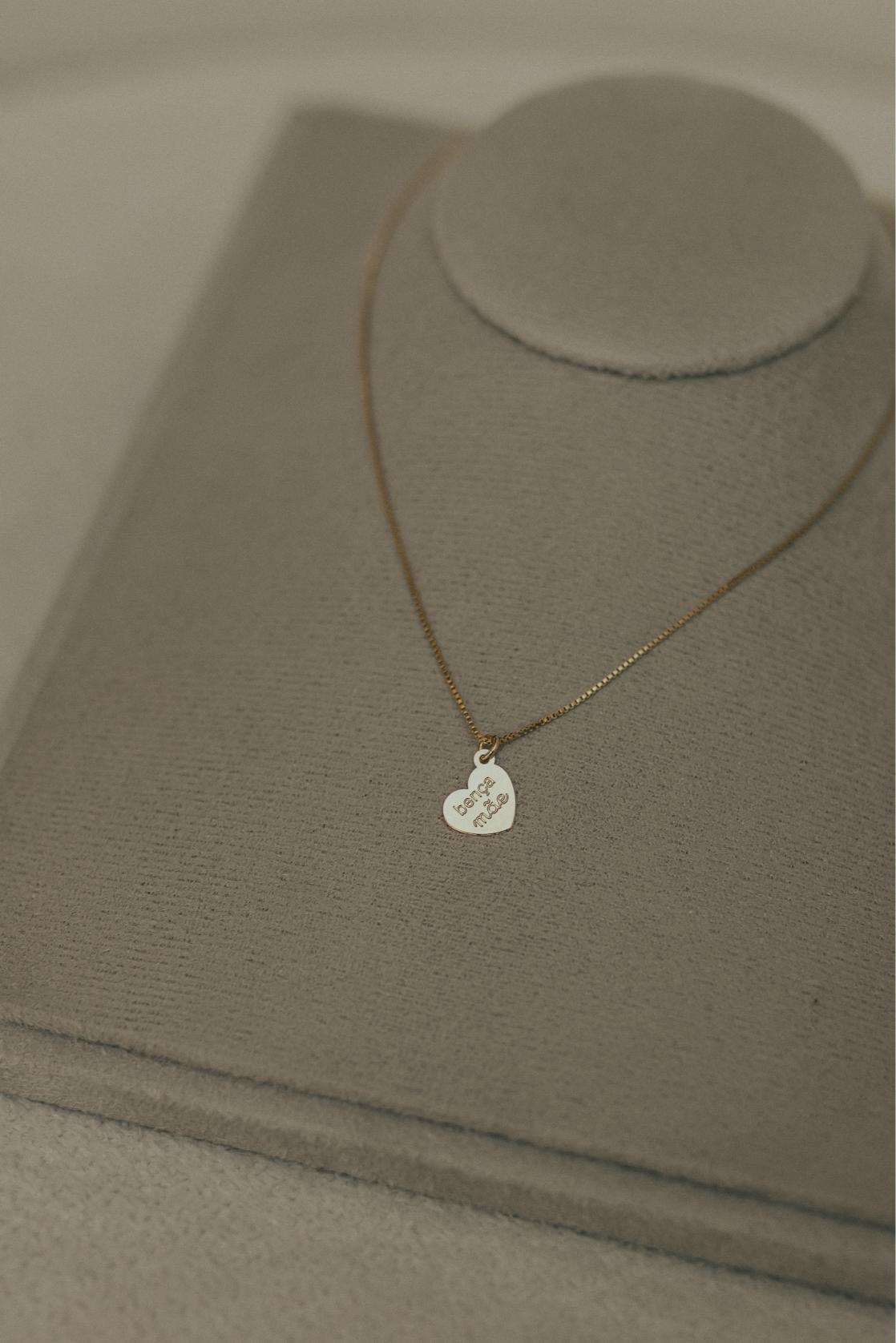 Colar Bença Mãe Dourado