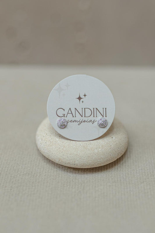 Brinco Princesa Mini Moissanite Prata 925 Ródio Branco