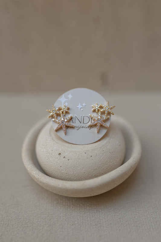 Brinco Ear Cuff Star Dourado