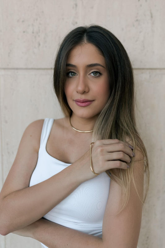 Bracelete de Mão Dourado