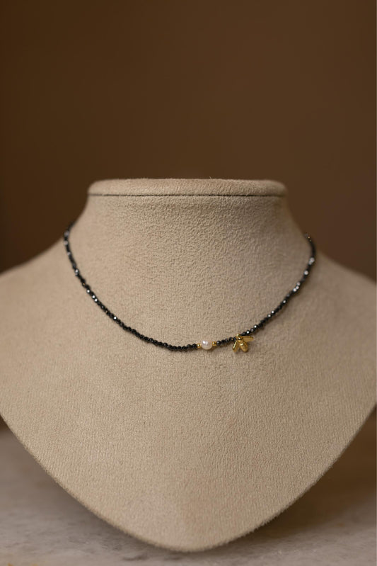 Colar Choker Espinélio Bee Dourado
