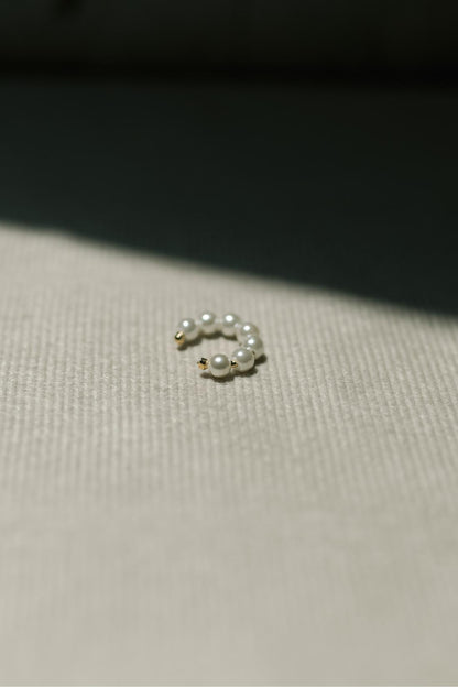 Piercing Fake Pérolas Dourado