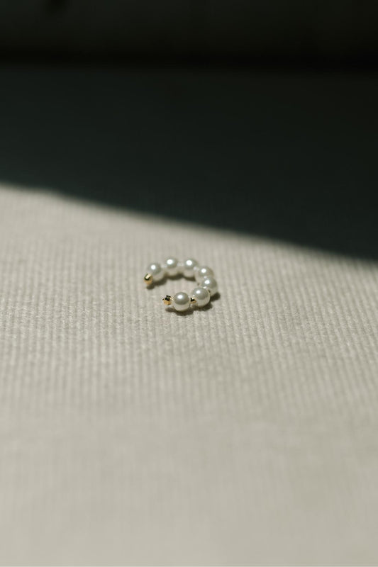 Piercing Fake Pérolas Dourado