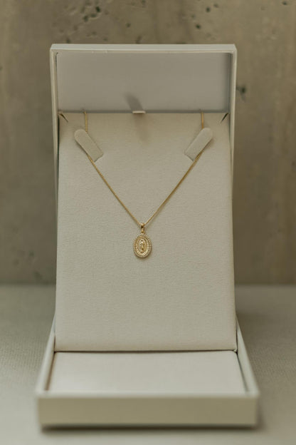 Colar Nossa Senhora de Guadalupe Mini Dourado