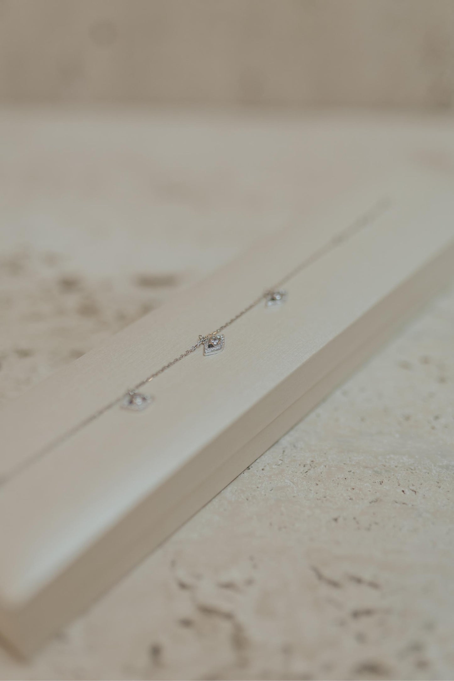 Pulseira Olho Grego Prata 925 Ródio Branco