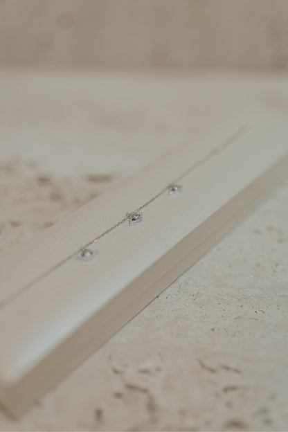 Pulseira Olho Grego Prata 925 Ródio Branco