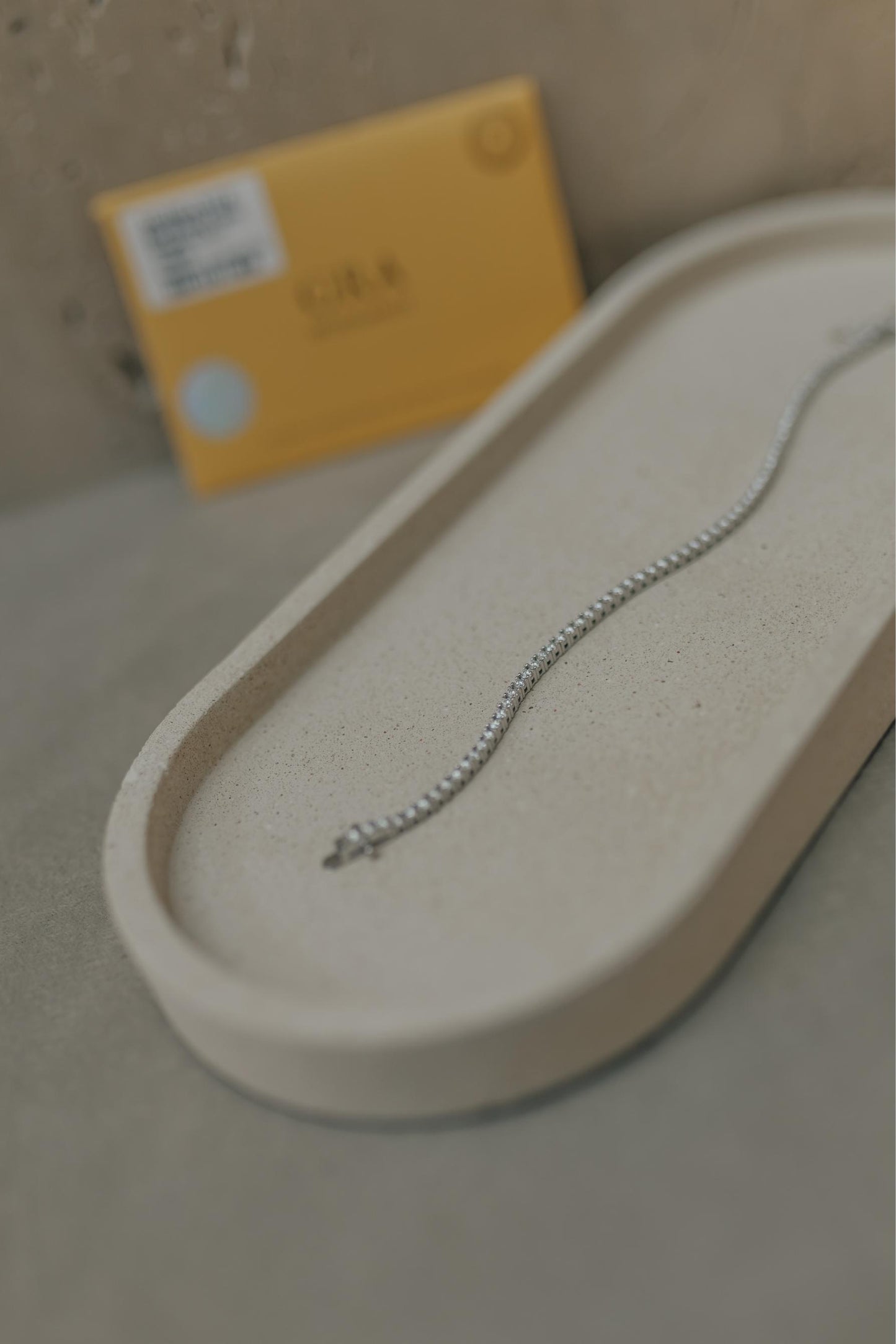 Pulseira Riviera 4 Garras Moissanite 2mm Prata 925 Ródio Branco