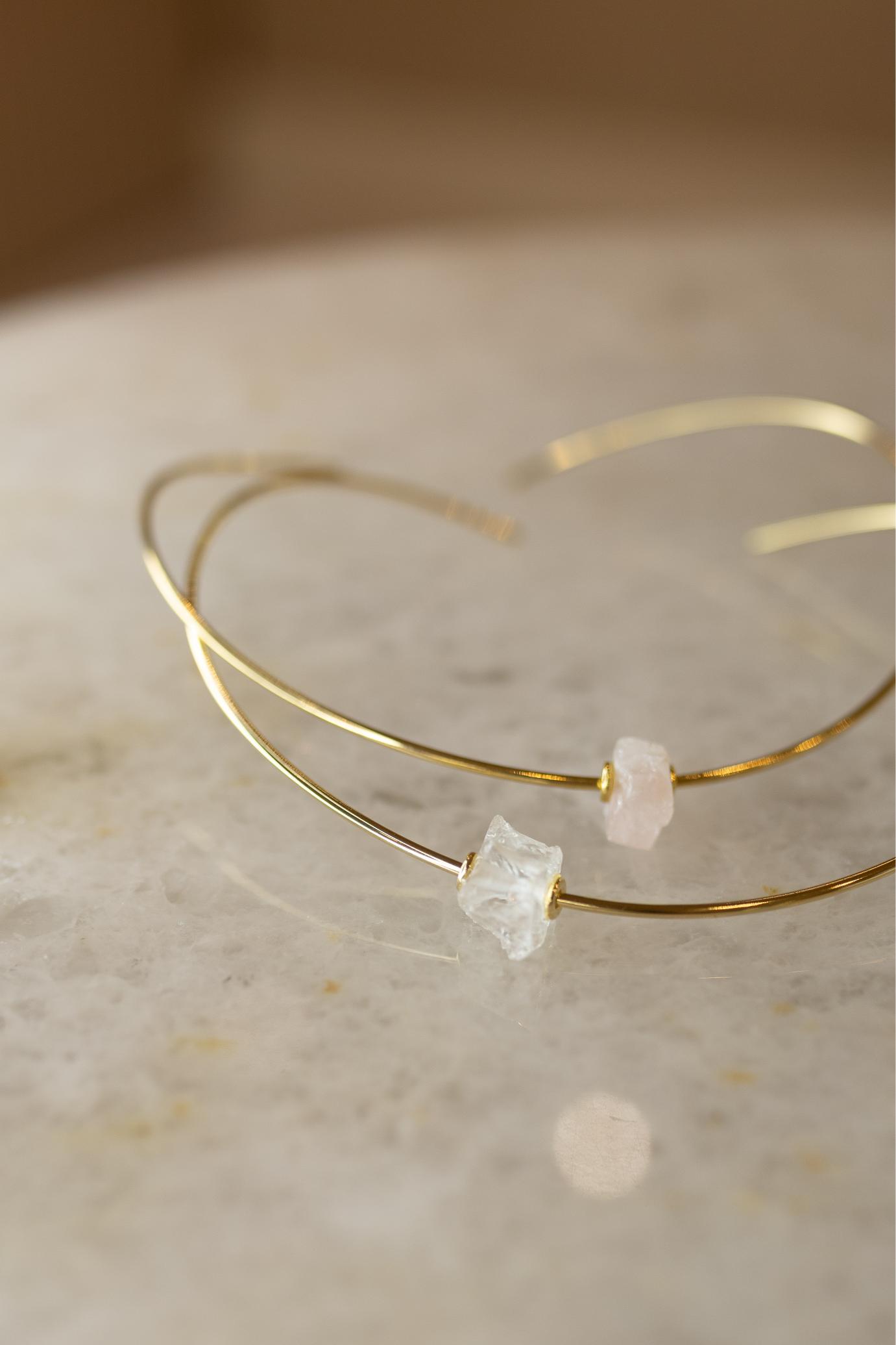 Choker Aro Pedras Naturais
