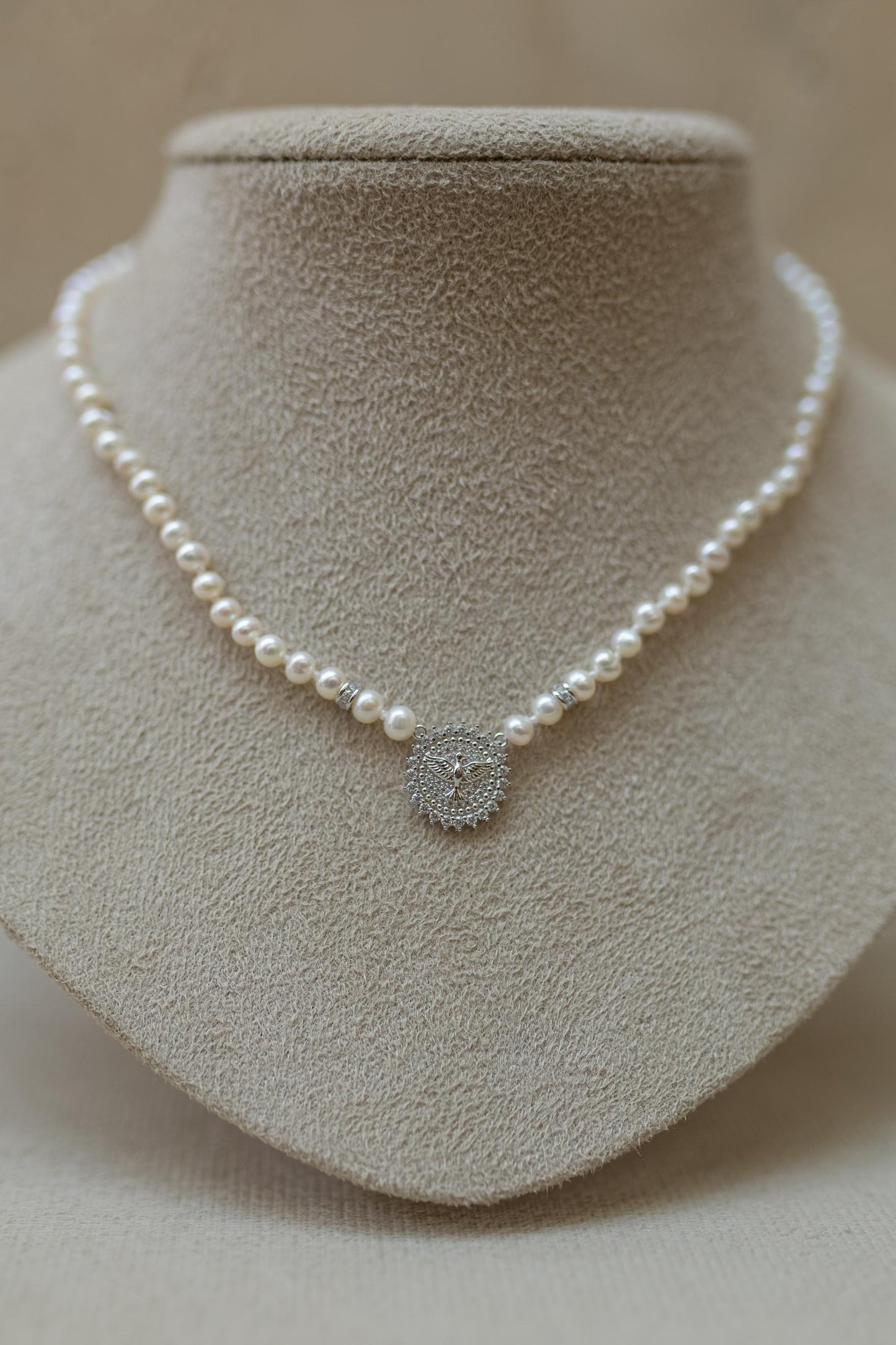 Colar Pérola de Água Doce Espírito Santo Prata 925 Ródio Branco