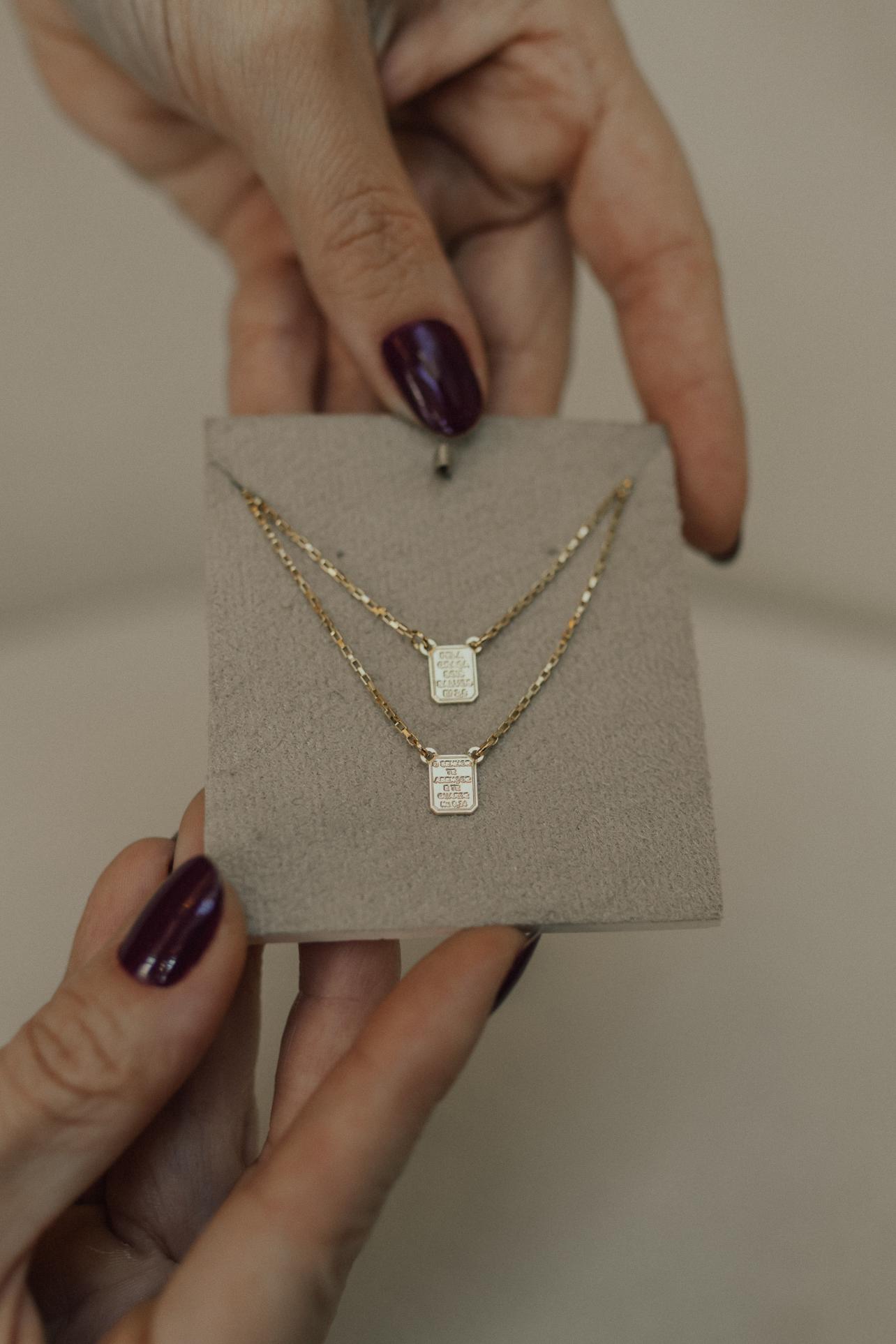 Colar Escapulário Dourado