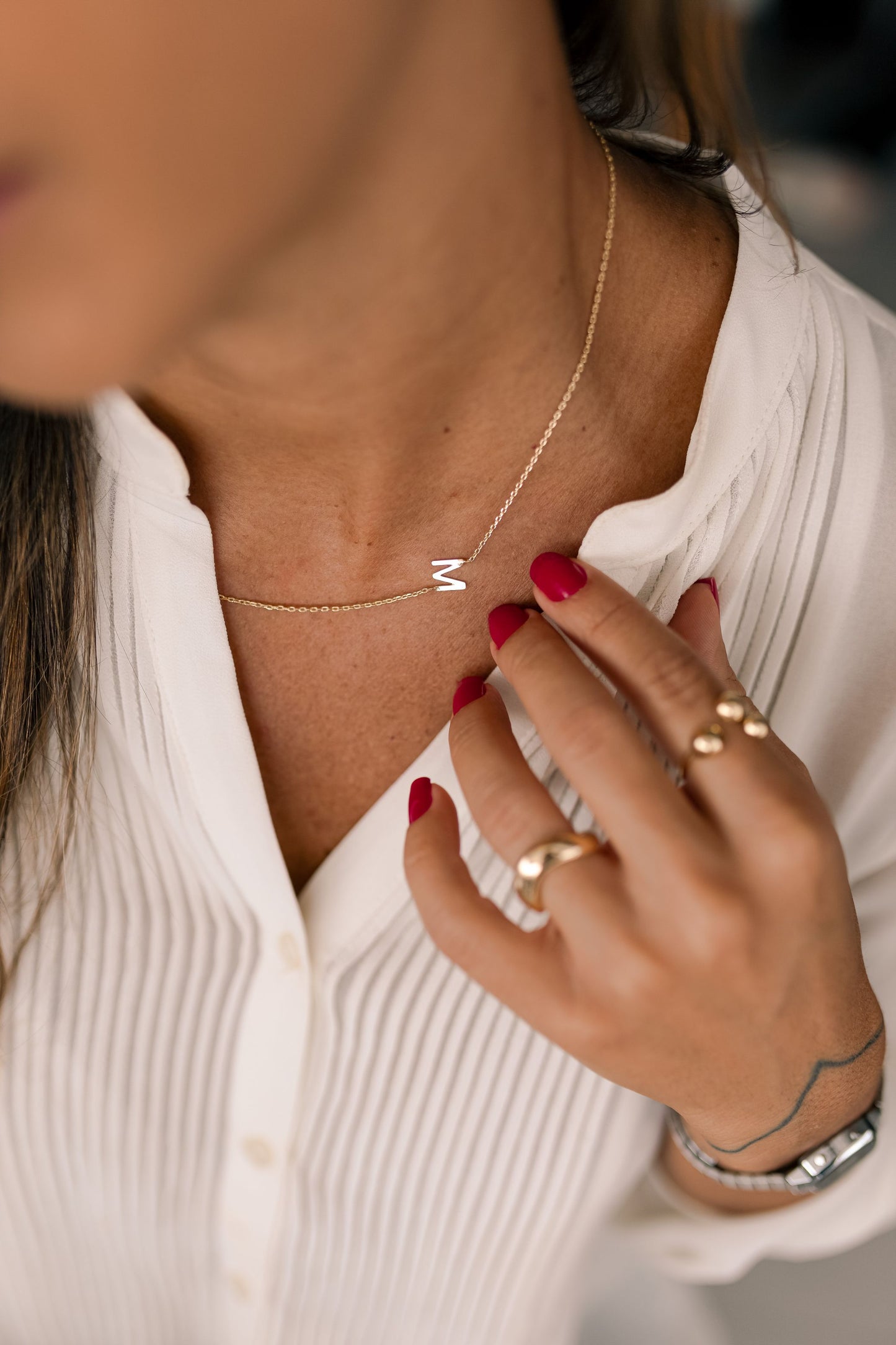 Choker Letra Ouro