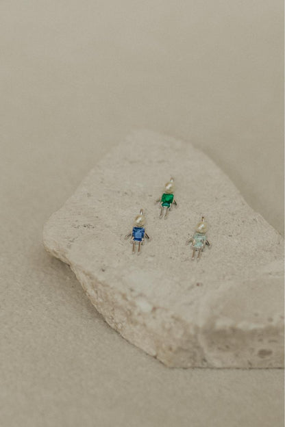 Colar Filhos com Pérolas Ródio Branco