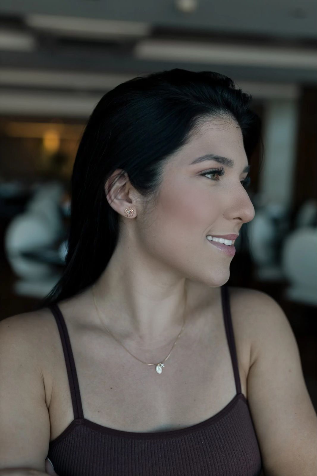 Colar Nossa Senhora Aparecida Cruz Cravejada Dourado