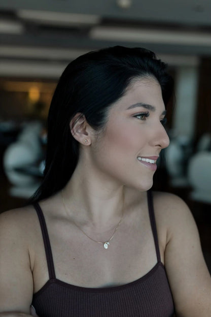 Colar Nossa Senhora Aparecida Cruz Cravejada Dourado